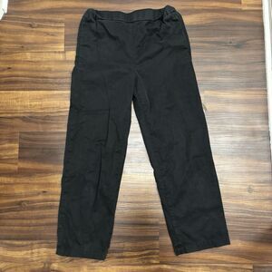 COS Women’s Sz 2 Black Stretchy Waist Pull On Straight Leg Pants